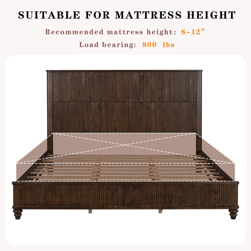 Zafblu King Platform Bed image number 5