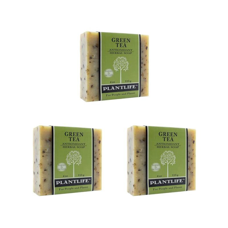 Plantlife Bar Soap -  Green Tea 3 Pack image number 2