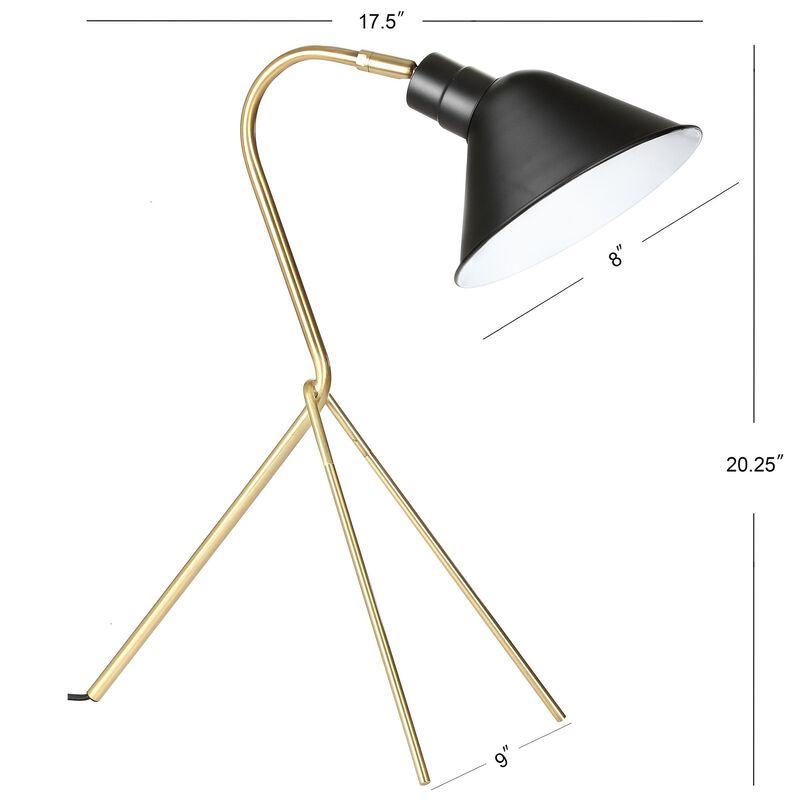 Mae Brass LED Task Lamp