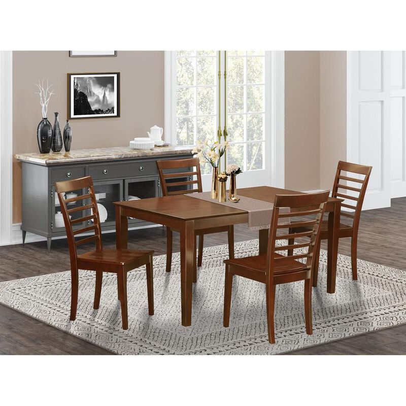 5 PC Dining room set for 4-Table and 4 Dining Chairs