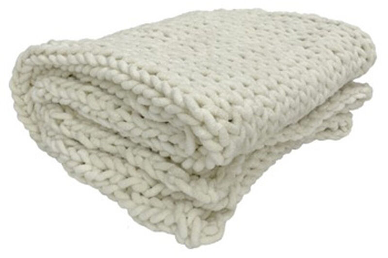 Chaddon Throw - Ivory (Set of 3)