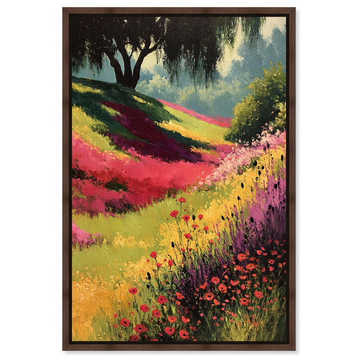 Colorful Hillside Nature and Landscape Canvas Print by Art Remedy