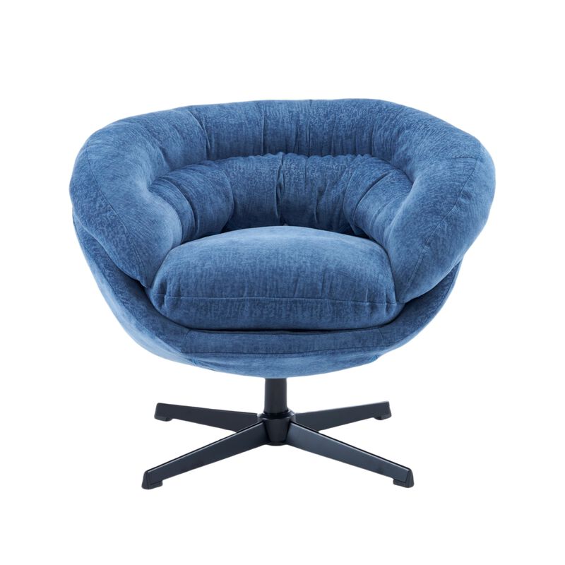 Merax Chenille Upholstered 360&deg; Swivel Accent Chair