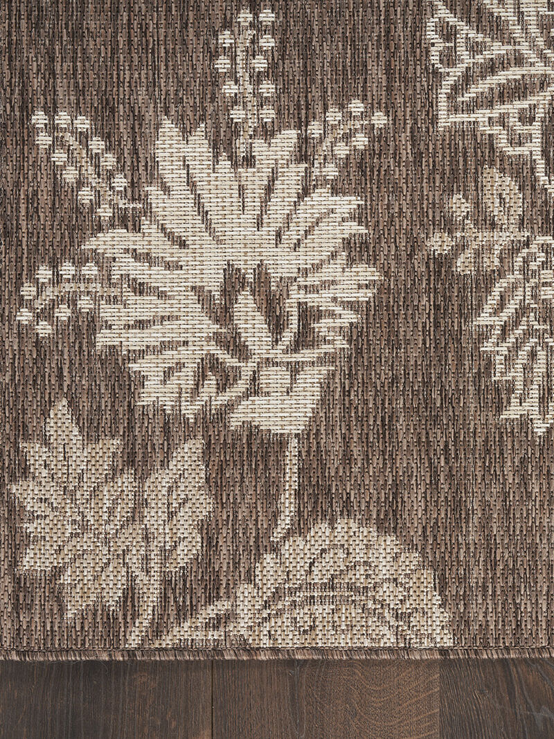 Garden Oasis GOA03 Mocha 5' x 7' Rug