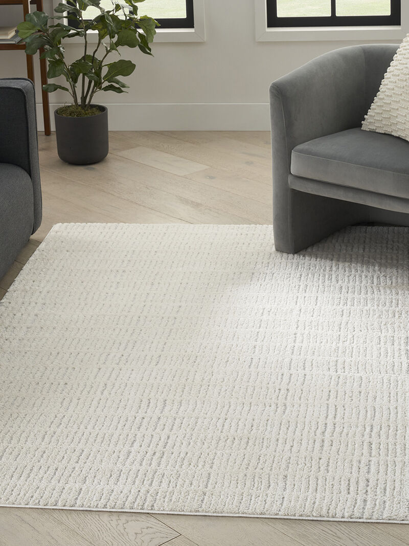 Modern Comfort MNC03 Ivory/Gray 5'3" x 7' Rug