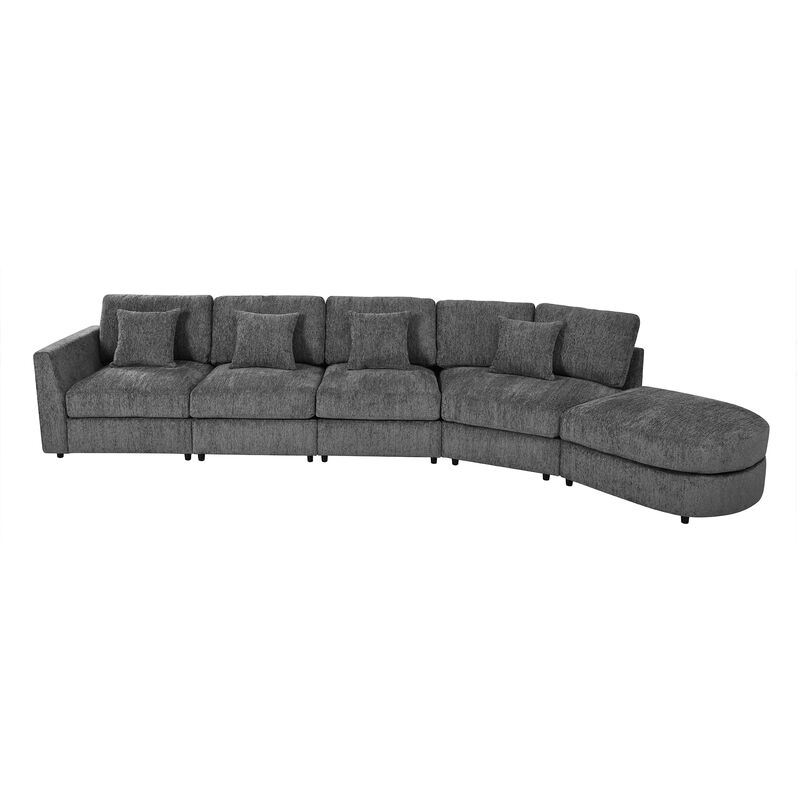 Fimerl Oversized Chenille Sectional Sofa image number 0