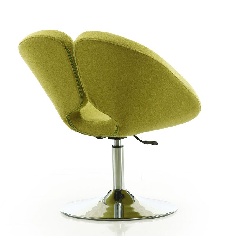 Perch Green Swivel Accent Chair