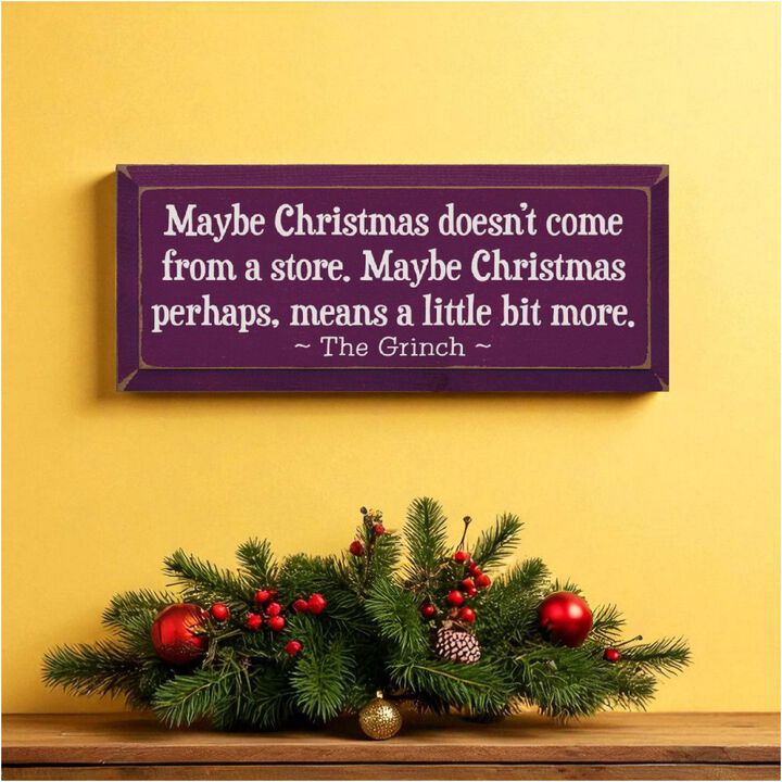Festive Holiday Quote Wood Sign Christmas Home Wall Decoration