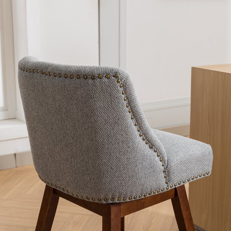 Streamdale Ergonomic Swivel Chair with Curved Back and Cushioned Seat image number 7