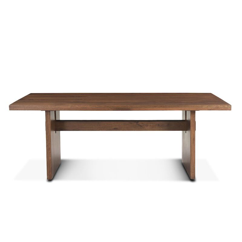 World Interiors Manhattan Retro Mid Century Wood Dining Table