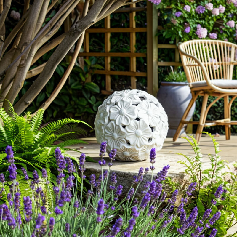 Flower Cut-Out Garden Orb