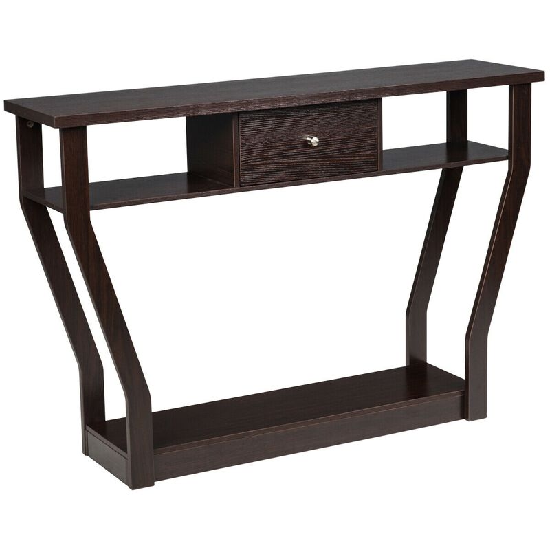 Modern Sofa Accent Table with Drawer image number 0
