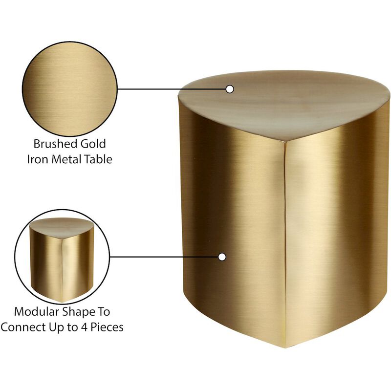 Meridian Furniture Petal Gold Coffee Table