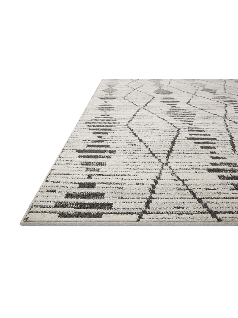 Kamala KAM02 Charcoal/Dove 4' x 6' Rug