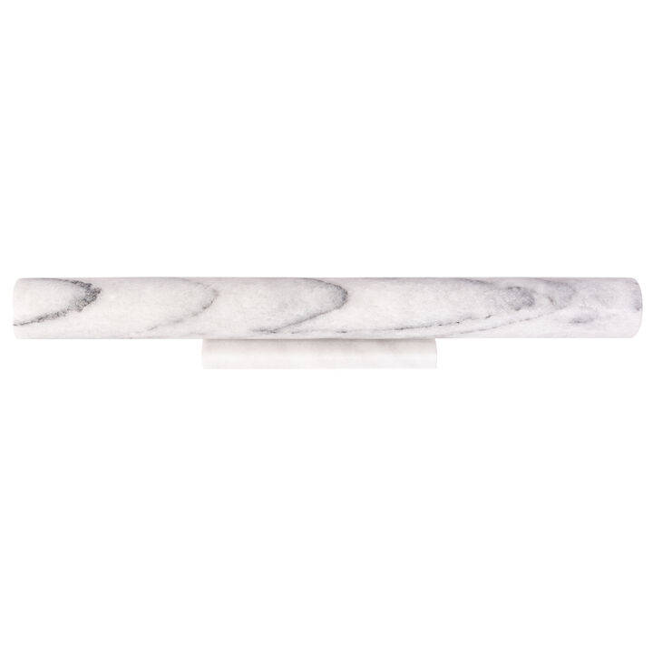 Saboga Home&trade; 12" Straight Rolling Pin With Marble Stand