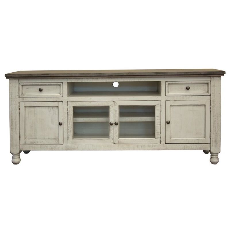 Crafters and Weavers Chloe Wood TV Stand - 80