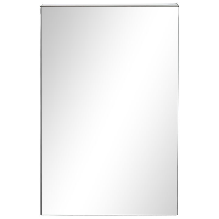 kleankin Bathroom Cabinet Wall Mounted Mirror Cabinet with Hinged Door
