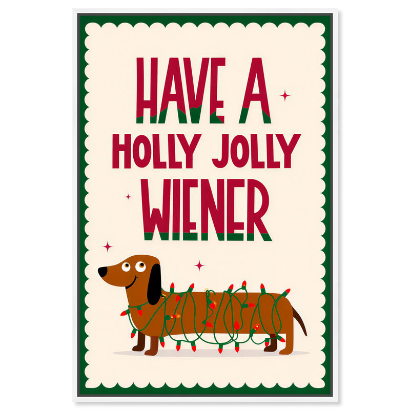 Have a Holly Jolly Animals Canvas Print by Art Remedy image number 0