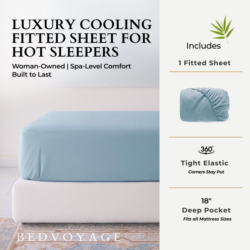 BedVoyage Luxury 100% viscose from Bamboo Fitted Sheet