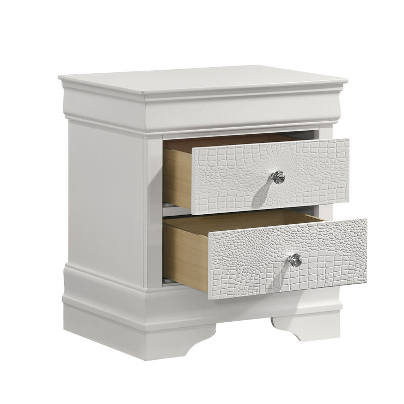 Virestiq Textured 2-Drawer Nightstand image number 6