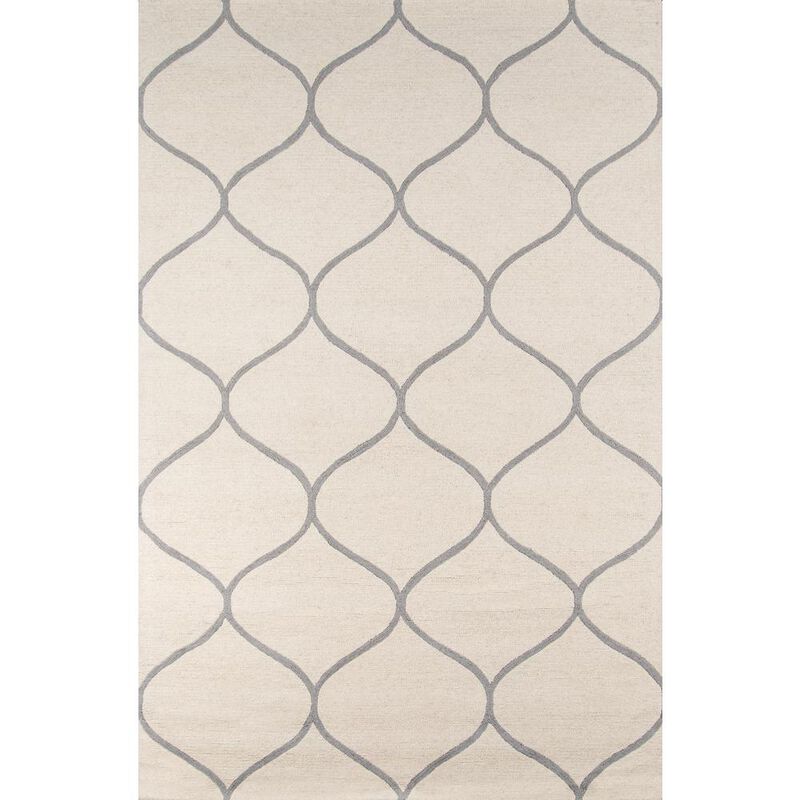 Momeni Contemporary Rectangle Area Rug, Ivory, 3'9 X 5'9