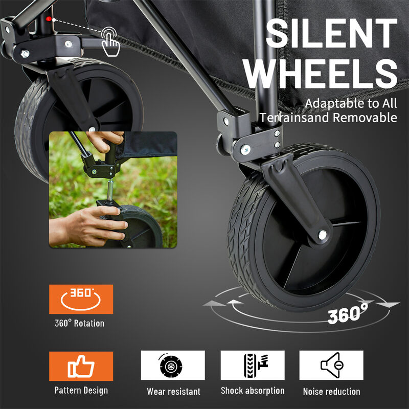 EchoSmile 7 cu. ft Metal Garden Cart image number 3