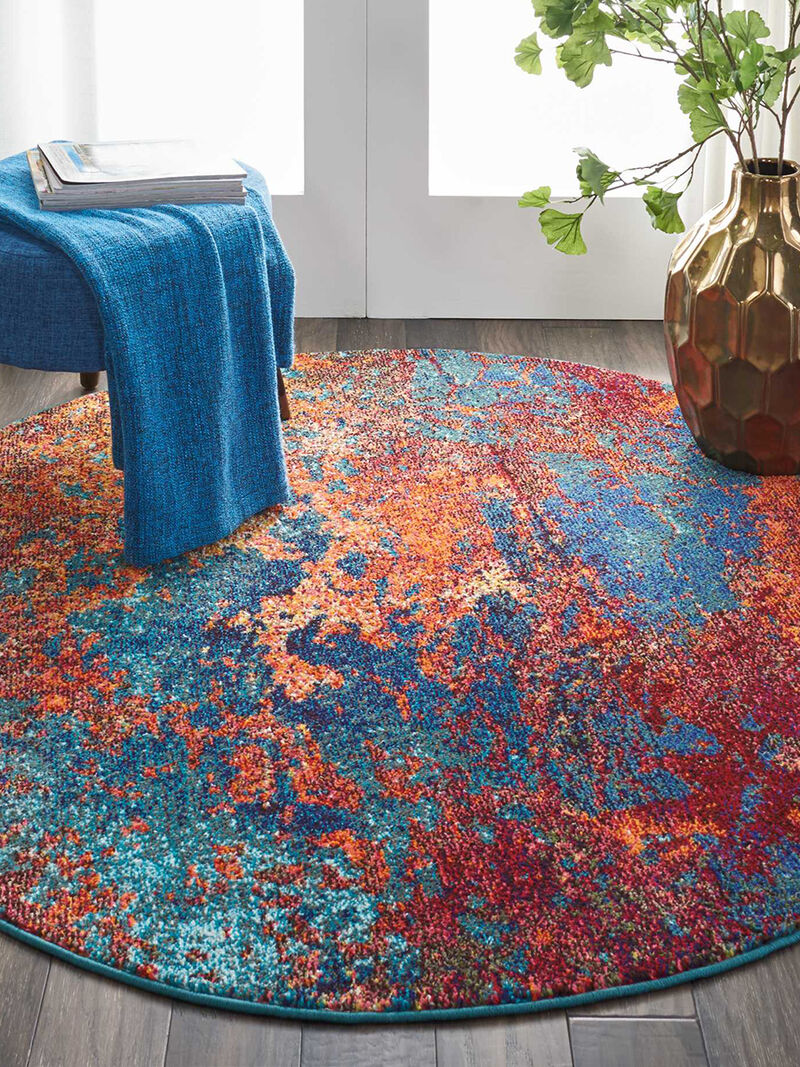 Celestial CES08 Atlantic 5'3" x Round Rug