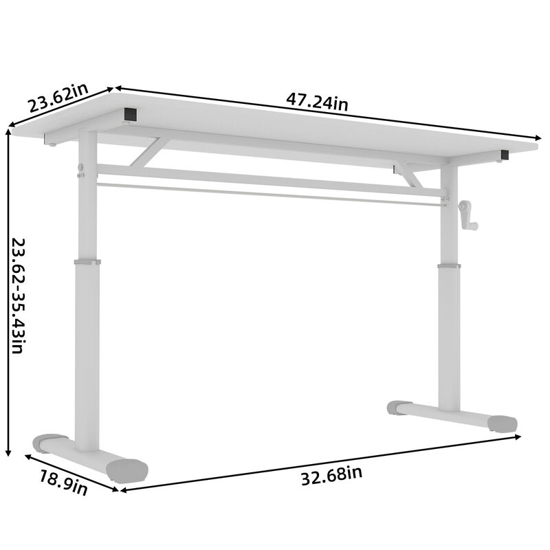 Tebalt Adjustable study desk image number 4