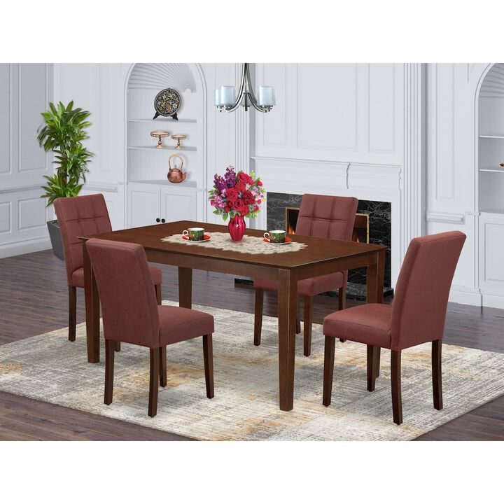 5 Piece Mid Century Dining Set contain A Dining Table