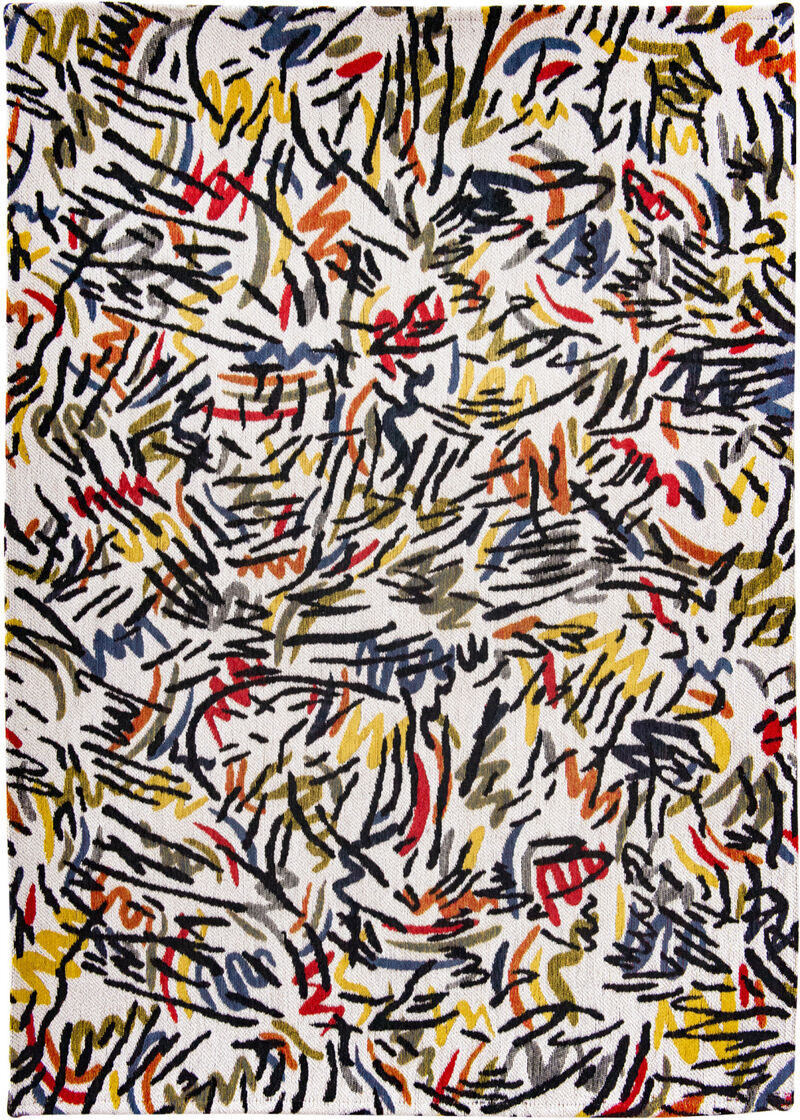HomeRoots Abstract Non Skid Area Rug image number 0