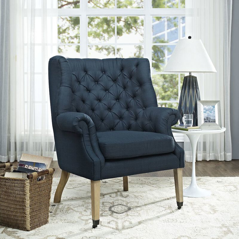 Chart Upholstered Fabric Lounge Chair image number 3