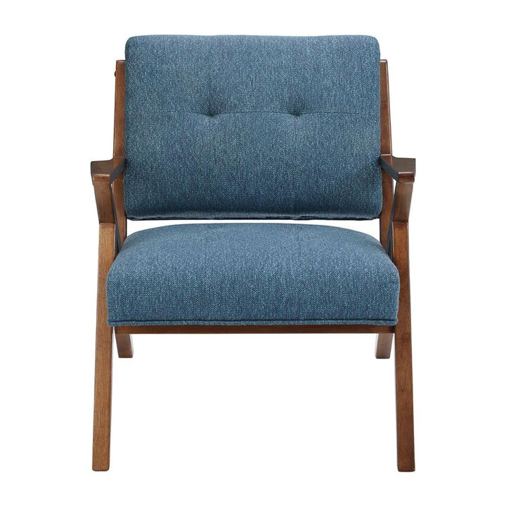 Starlight Canyon Home Blue Accent Chair – Upholstered Lounge Chair for Bedroom or Living Room