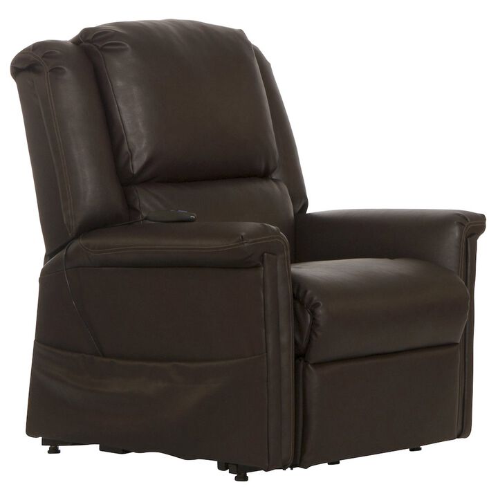 Catnapper Elsie Power Lift Lay-Flat Recliner with Disinfectable PU Fabric