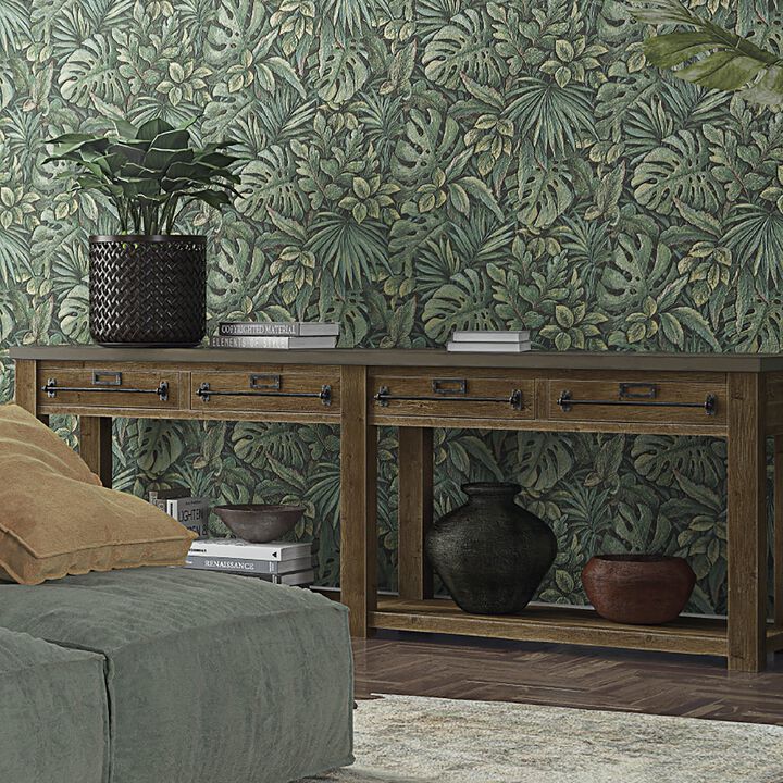 Eden Jungle Leaves Green Wallpaper EN3330414