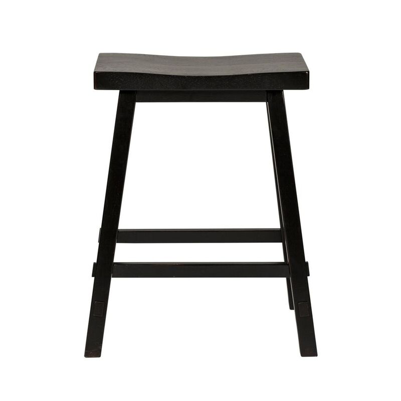Liberty Furniture Creations 24 Inch Sawhorse Counter Stool - Black (RTA) in Various image number 1