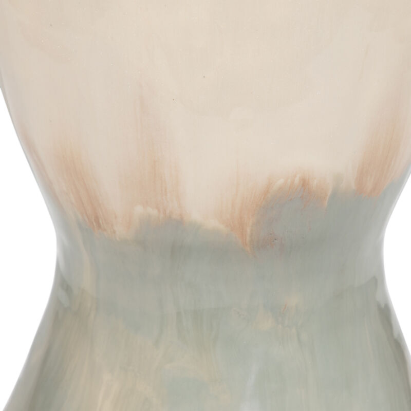 Metal, 18" Bulbous Vase, Pearl image number 4