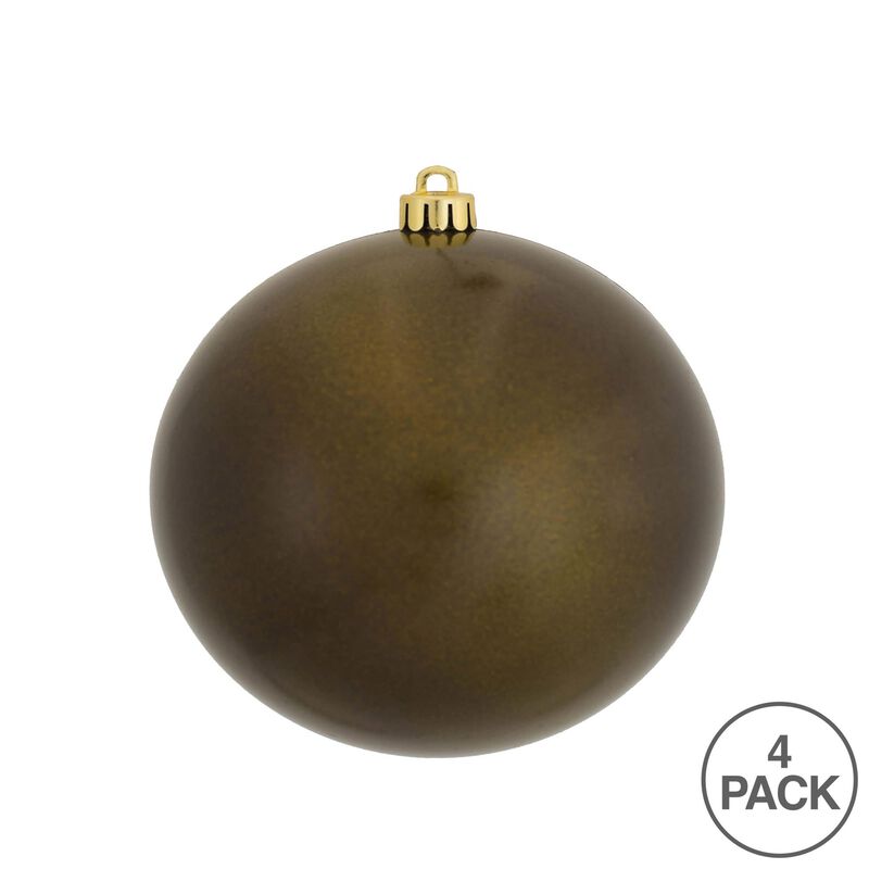 Vickerman 4.75" Olive Candy Ball Ornament, 4 per Bag image number 2
