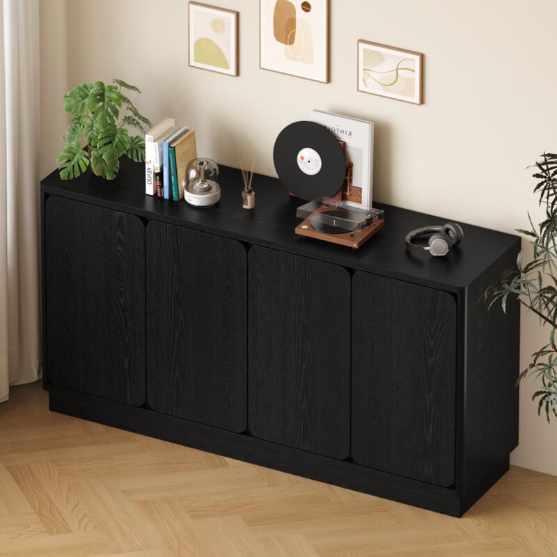 Boxpex 4-Door Sideboard Buffet Cabinet image number 8