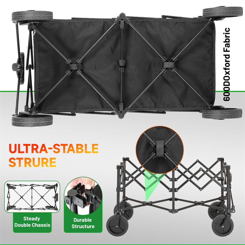 EchoSmile 7 cu. ft Metal Garden Cart image number 4
