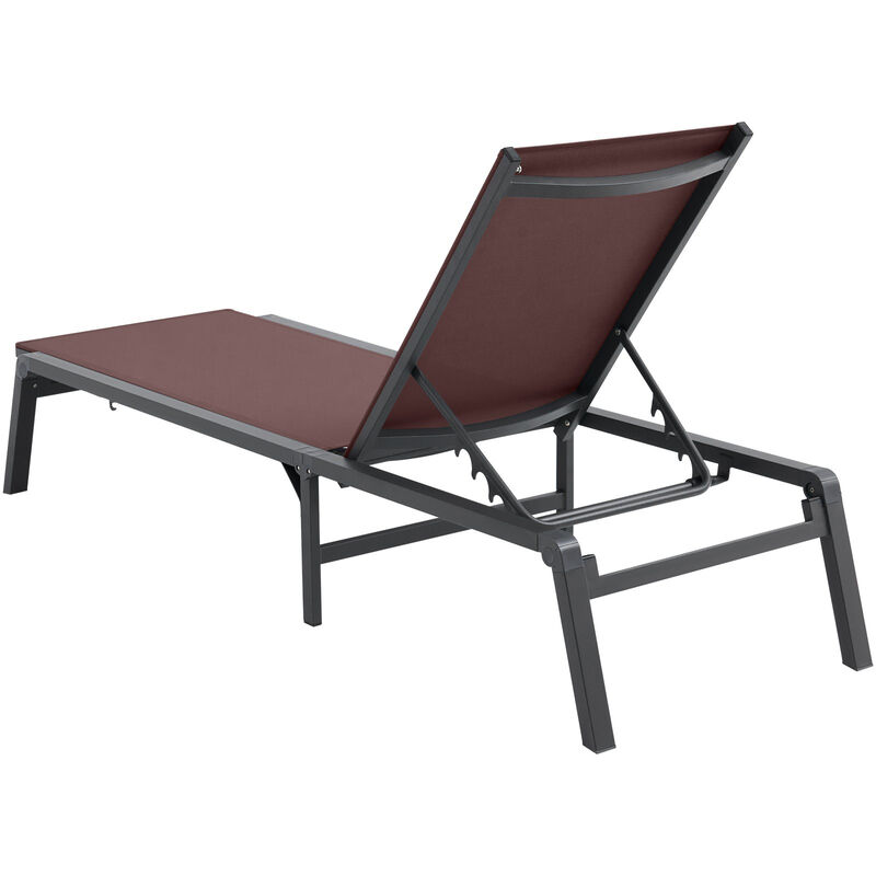 5-Position Chaise Lounge Chair &ndash; Adjustable Outdoor Recliner for Patio, Garden, Pool, or Deck