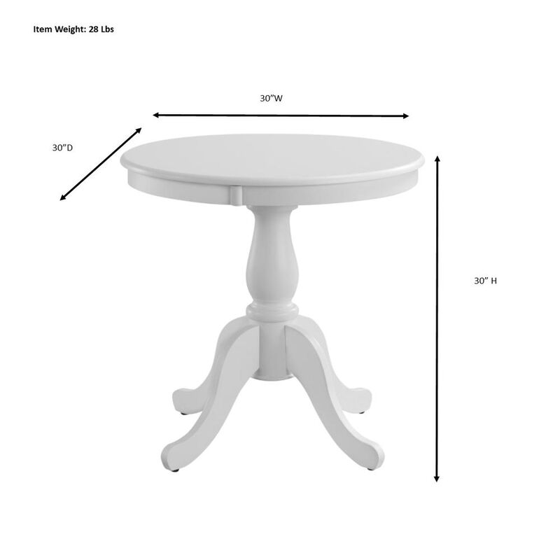 Carolina Living Fairview 36 Round Pedestal Dining Table - Espresso