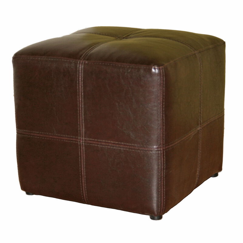 Baxton Studio Nox Dark Brown Ottoman