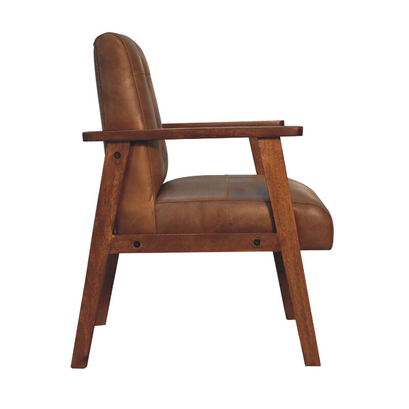 Artisan Furniture Brown Buffalo Leather Chair image number 8