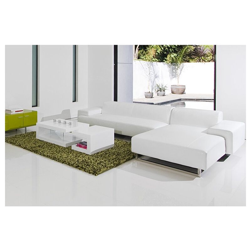 Pangea Home Heddy Coffee Table White