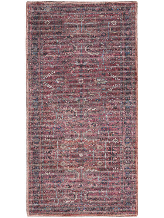Machine Washable Series 1 SR102 Brick 3' x 5' Rug