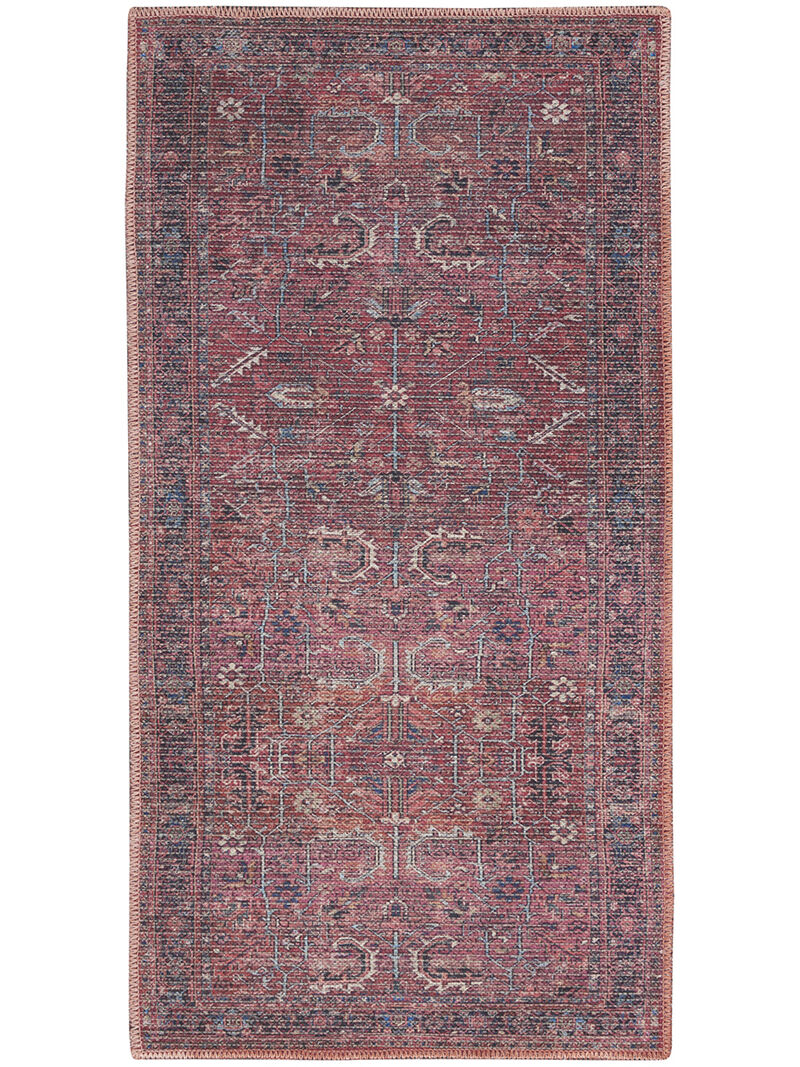 Machine Washable Series 1 SR102 Brick 3' x 5' Rug