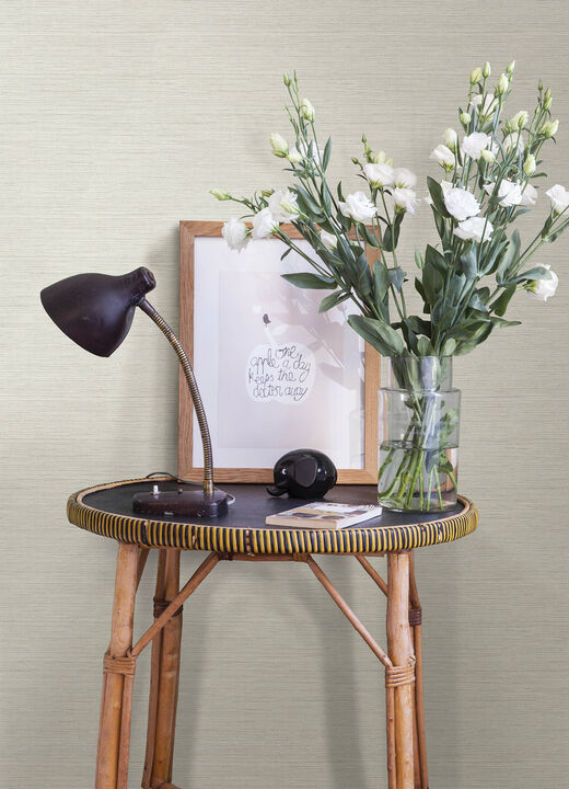 Agave Off-White Faux Grasscloth Wallpaper (Set of 2)
