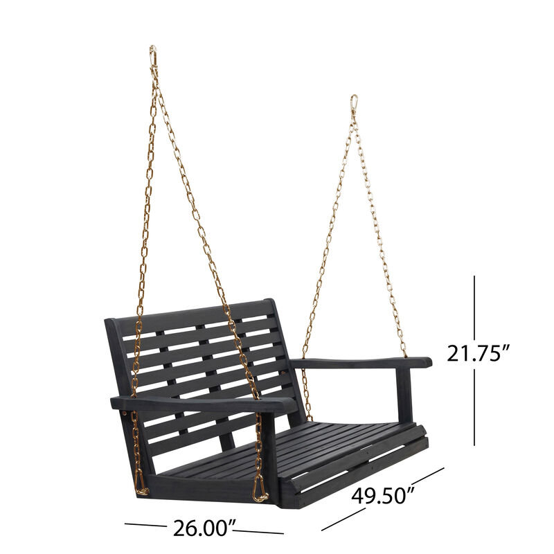 Merax Swing Chair Bench Patio Wooden Porch Swing