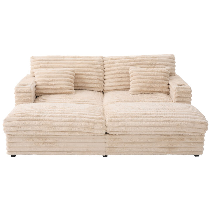 Oversized Chaise Sofa Loveseats