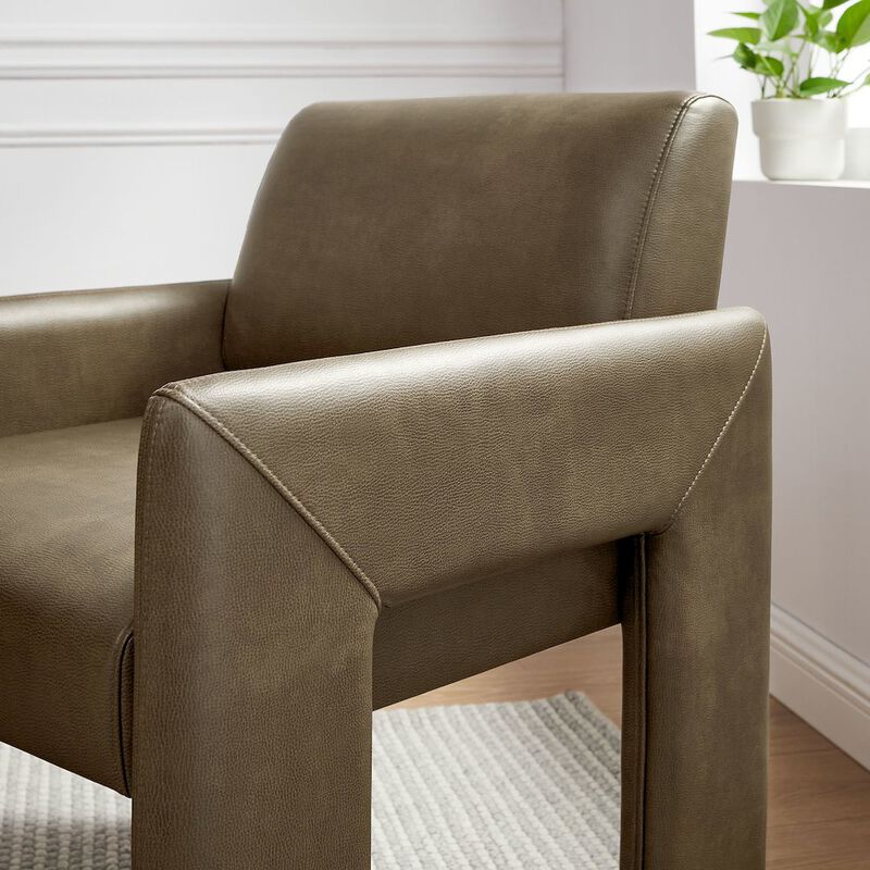 Daven Vegan Leather Dining Armchair image number 8